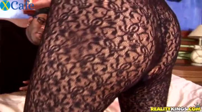 Kinky nympho in bodystocking loves big black cocks