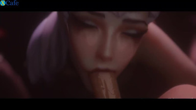 Best League of Legends 3D Compilation with the most big-boobed whores