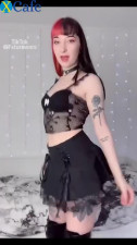 Sexy Fit Gothic Beauty - Persephone Pink - Shows Her Gorgeous Body In Hot TikTok NSFW Compilation.