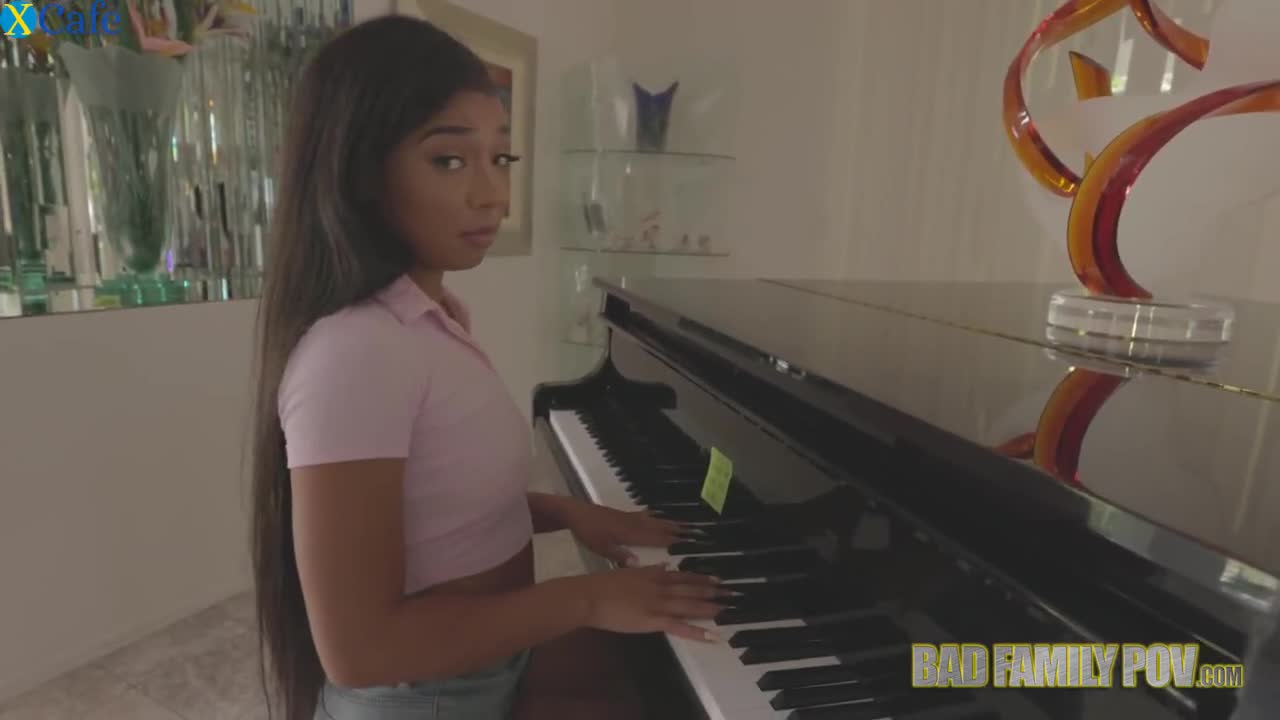 Watch Daddy wants his ebony stepdaughter to play with his white dick instead of a piano Free Porn Videos | ePornRest.