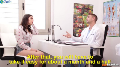 Bootyful babe Valentina Nappi seduces her doctor and gets nailed hard