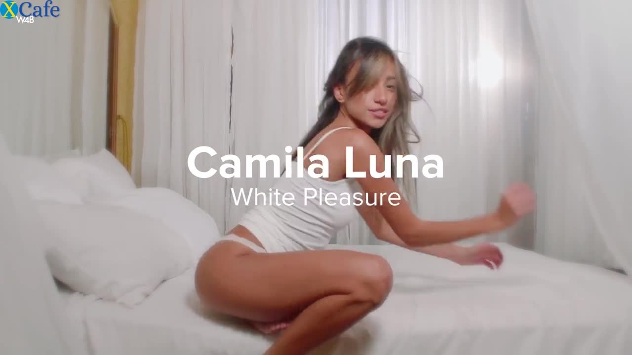 Watch Beautiful buxom babe in white lingerie Camila Luna and her nice solo Free Porn Videos | ePornRest.