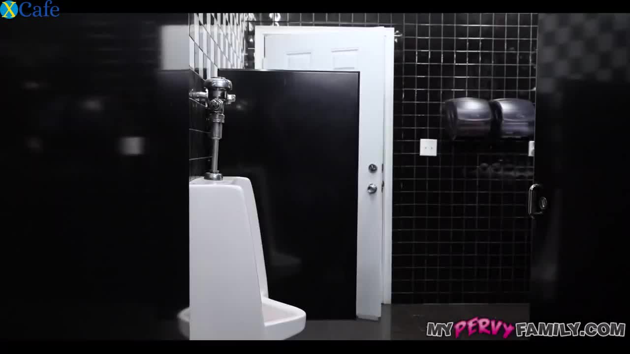 Watch Lusty stepsis seduces big cock Peter Green in a public bathroom Free Porn Videos | ePornRest.