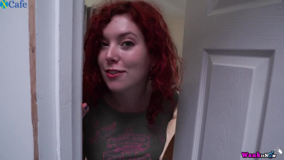 Kinky redhead Charlie T is ready for flashing her sexy juicy booty