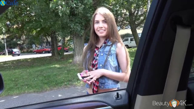 Lusty playful GF Elle Rose prefers to be fucked in the car instead of having picnic