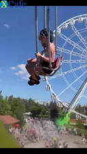 My Crazy Slim Hot GF Pleased Me With a Risky Hand-And-Blowjob On the Ferris Wheel