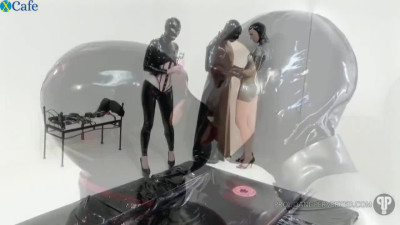 The Rubber and her friends during lewd latex sex games in horny xxx vid