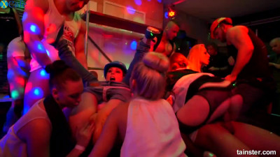 The real orgy party includes some kinky fuck in the middle of dance floor