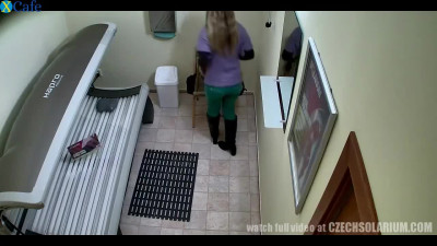 Real hidden camera video from solarium