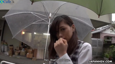 Picked up in the street Japanese hottie Saki Aiba gets poked doggy