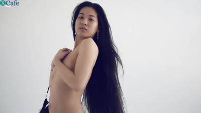 Quite hardening solo nude show performed by lovely Asian nympho Emma