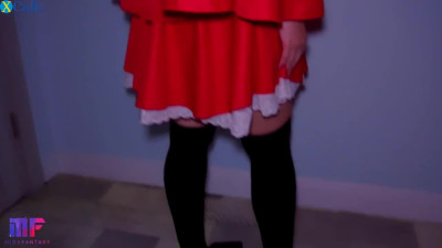 Halloween sex with hottest busty amateur Red Riding Hood