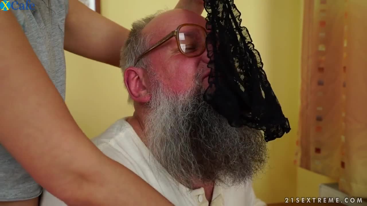 Watch Disgusting bearded old gaffer eats fresh wet pussy of charming brunette Free Porn Videos | ePornRest.