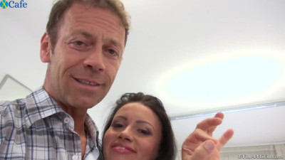 This appealing babe with big perky tits wants Rocco Siffredi to fuck her silly