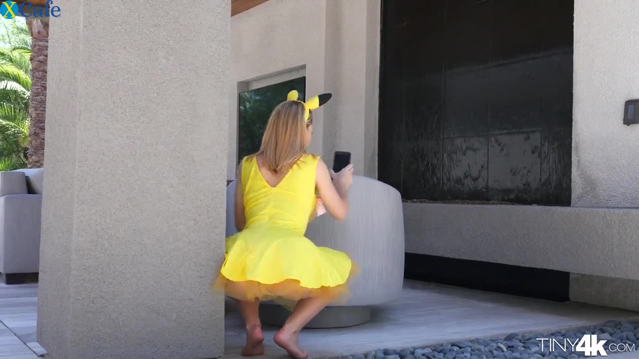 Watch Busty and hot blondie dresses up like a pokemon and hunts for a big dick Free Porn Videos | ePornRest.