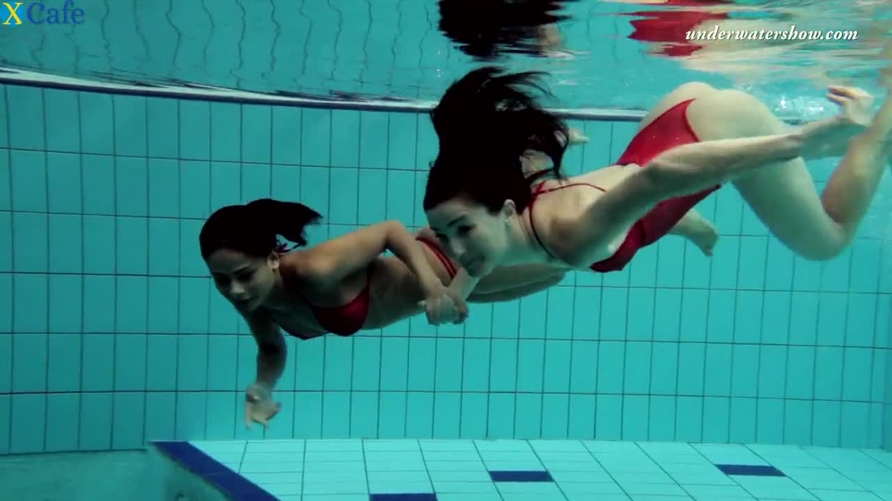 Watch Two skinny and fresh white girls in red bikini undress in the pool Free Porn Videos | ePornRest.