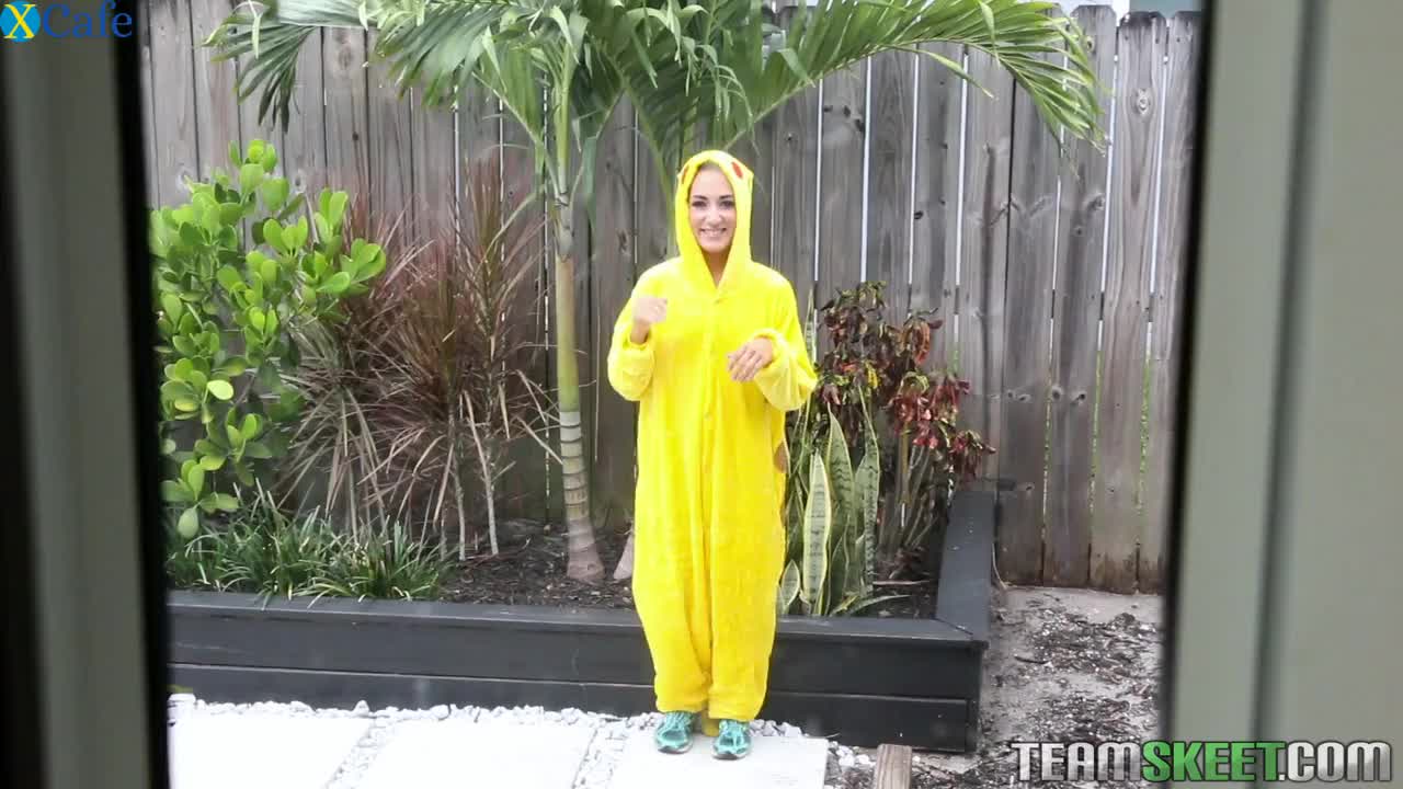 Watch Lusty chick in Pikachu costume Freya Von Doom fucks kinky dude Free Porn Videos | ePornRest.