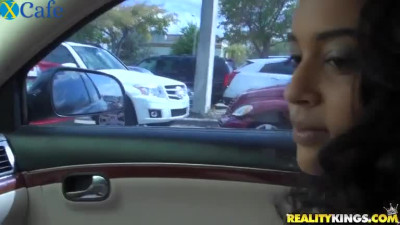 Sinful chick Prada gives good blowjob to horny driver