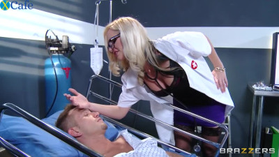 Jaw dropping nurse Alena Croft rides thick dick of patient